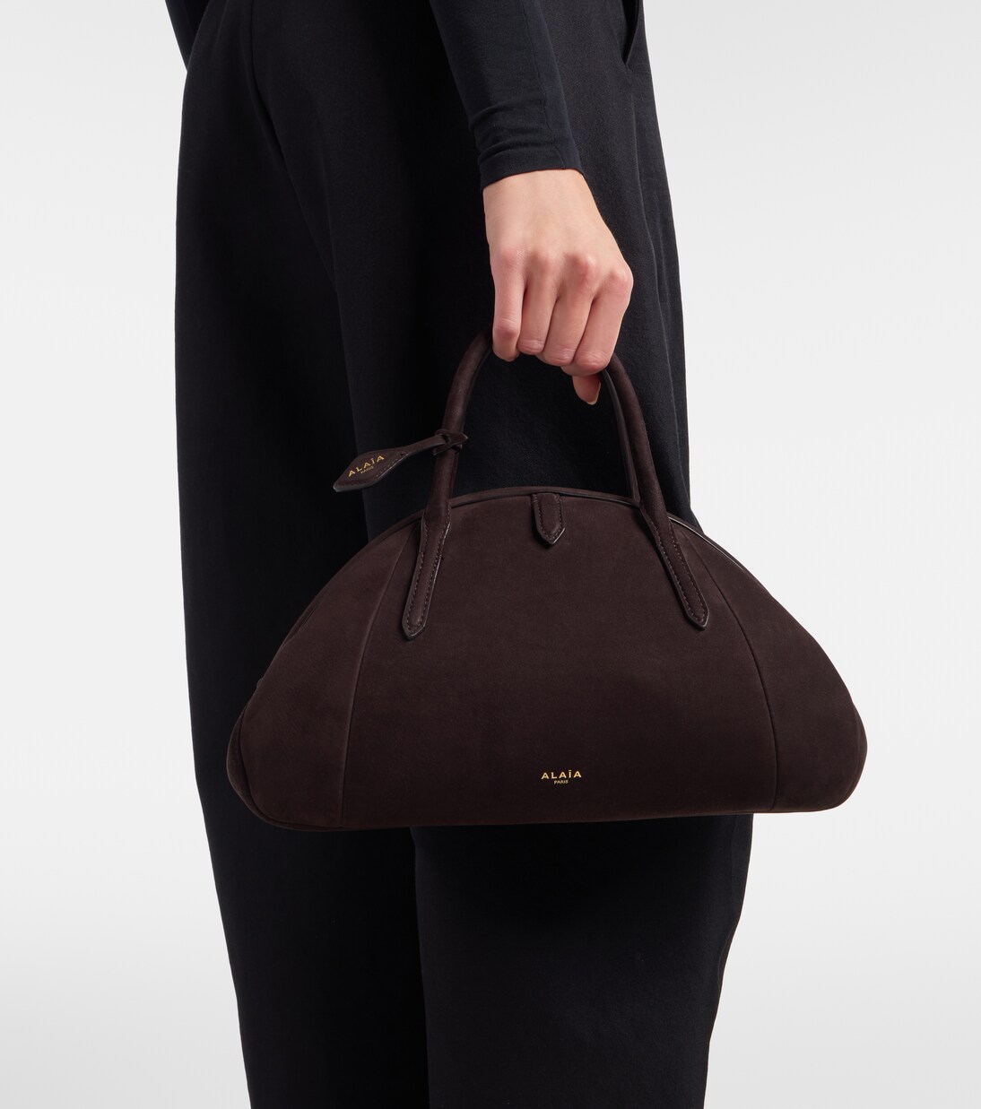 Purse Small suede top-handle bag | Alaïa
