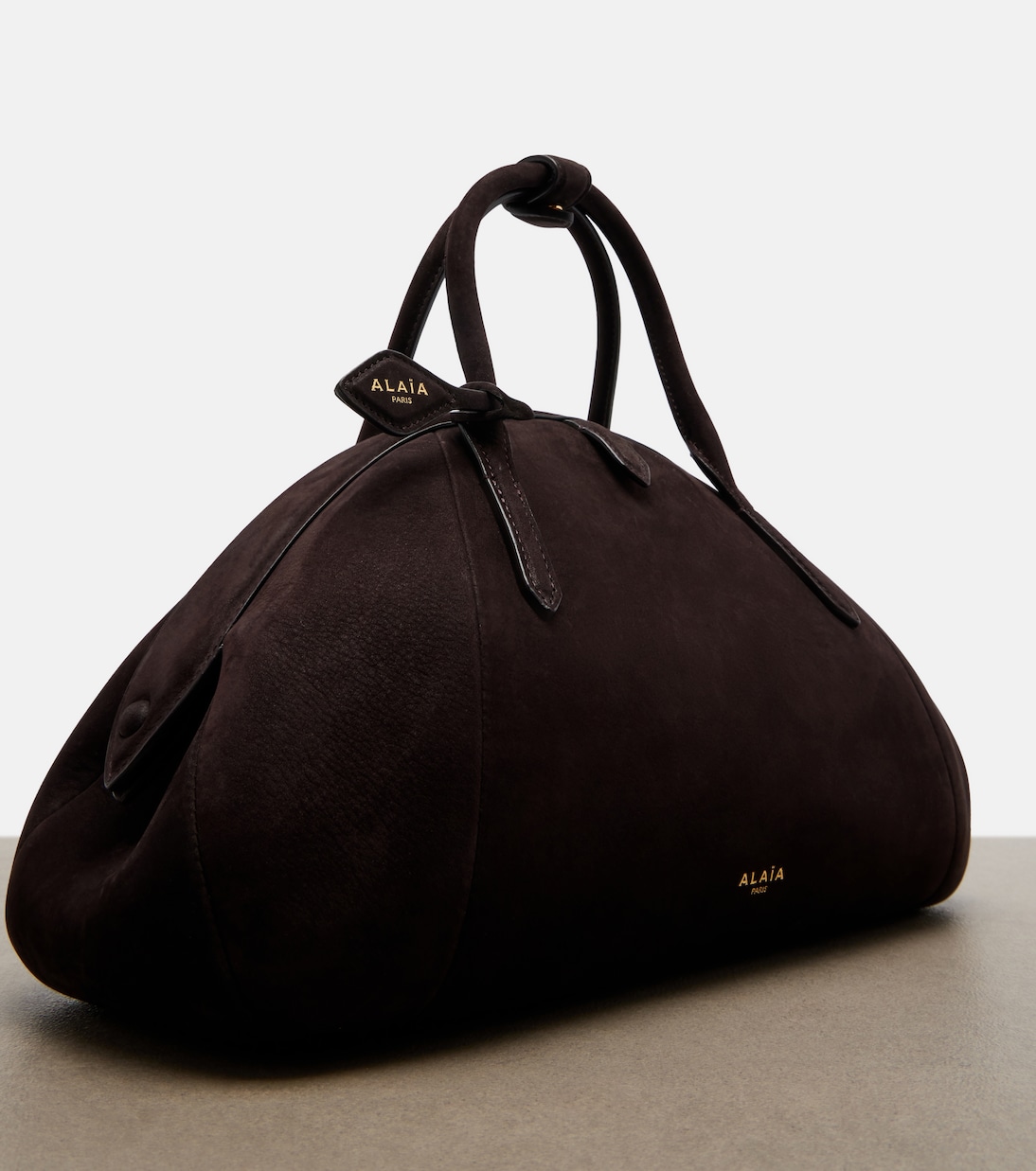 Purse Small suede top-handle bag | Alaïa