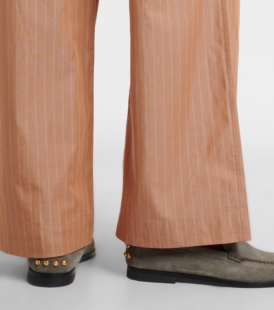 Rowan pinstripe cotton straight pants | Varley