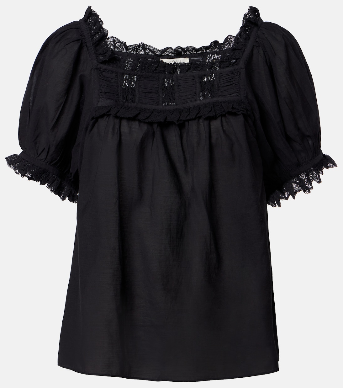Frances lace-trimmed cotton-blend top | Dôen