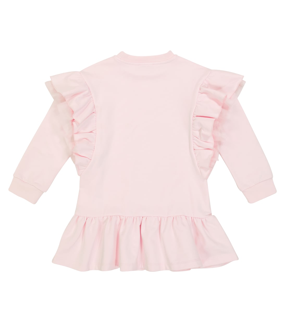 Printed stretch-cotton dress | Monnalisa