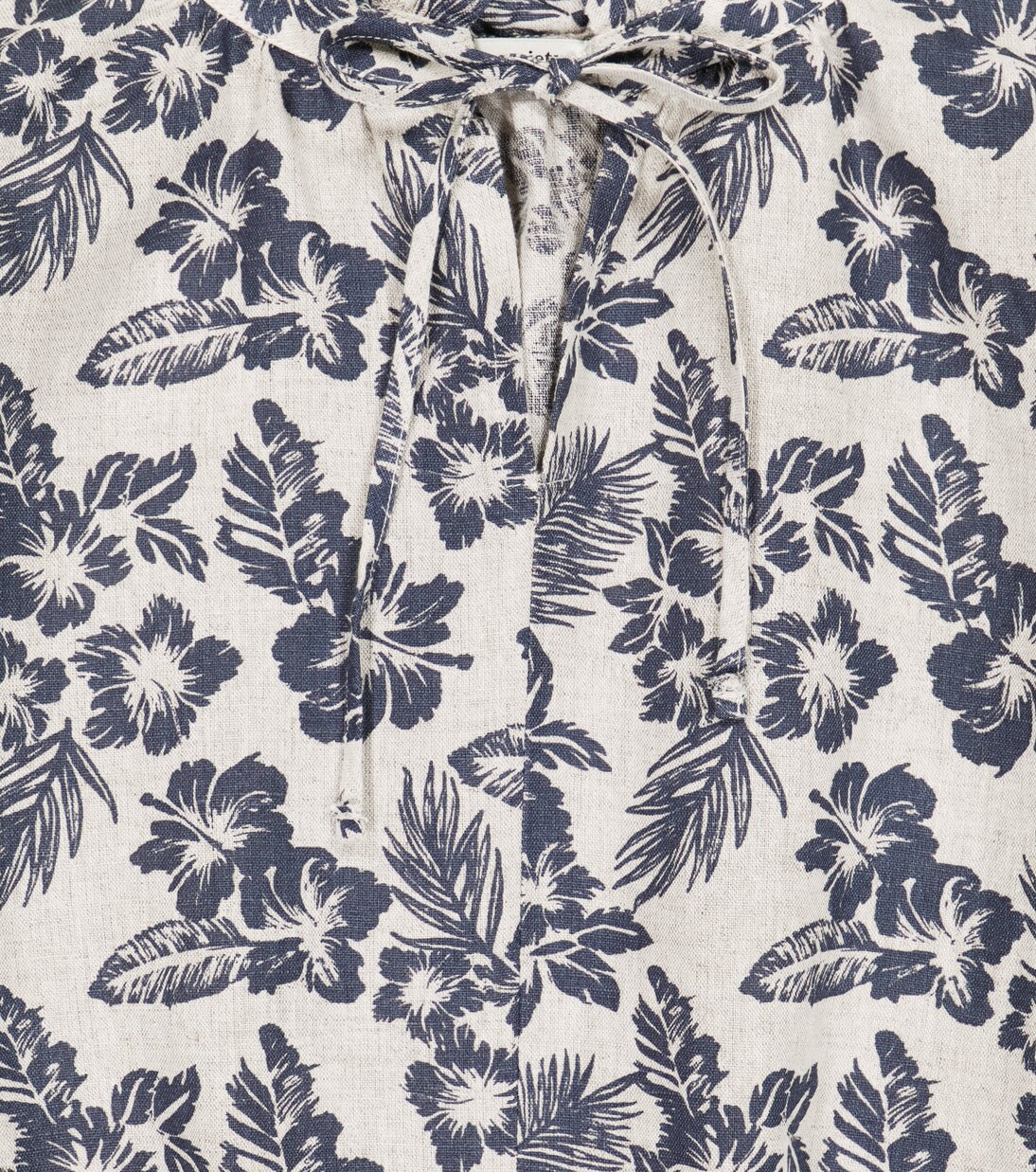 Olivia floral linen and cotton blouse | The New Society