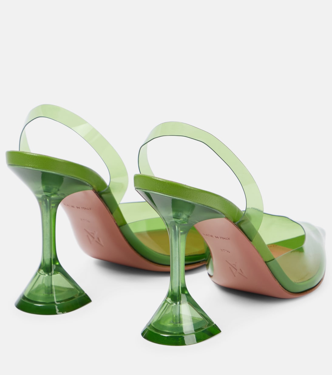 Slingback-Pumps Holli Glass | Amina Muaddi