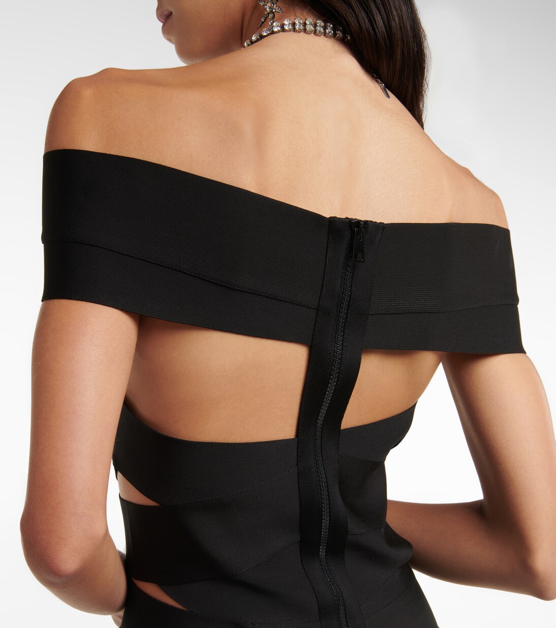 Robe midi à encolure bardot | Alexandre Vauthier