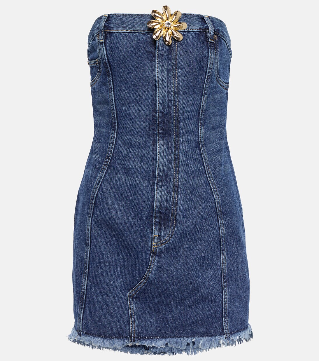 Mussel Flower denim minidress | Area
