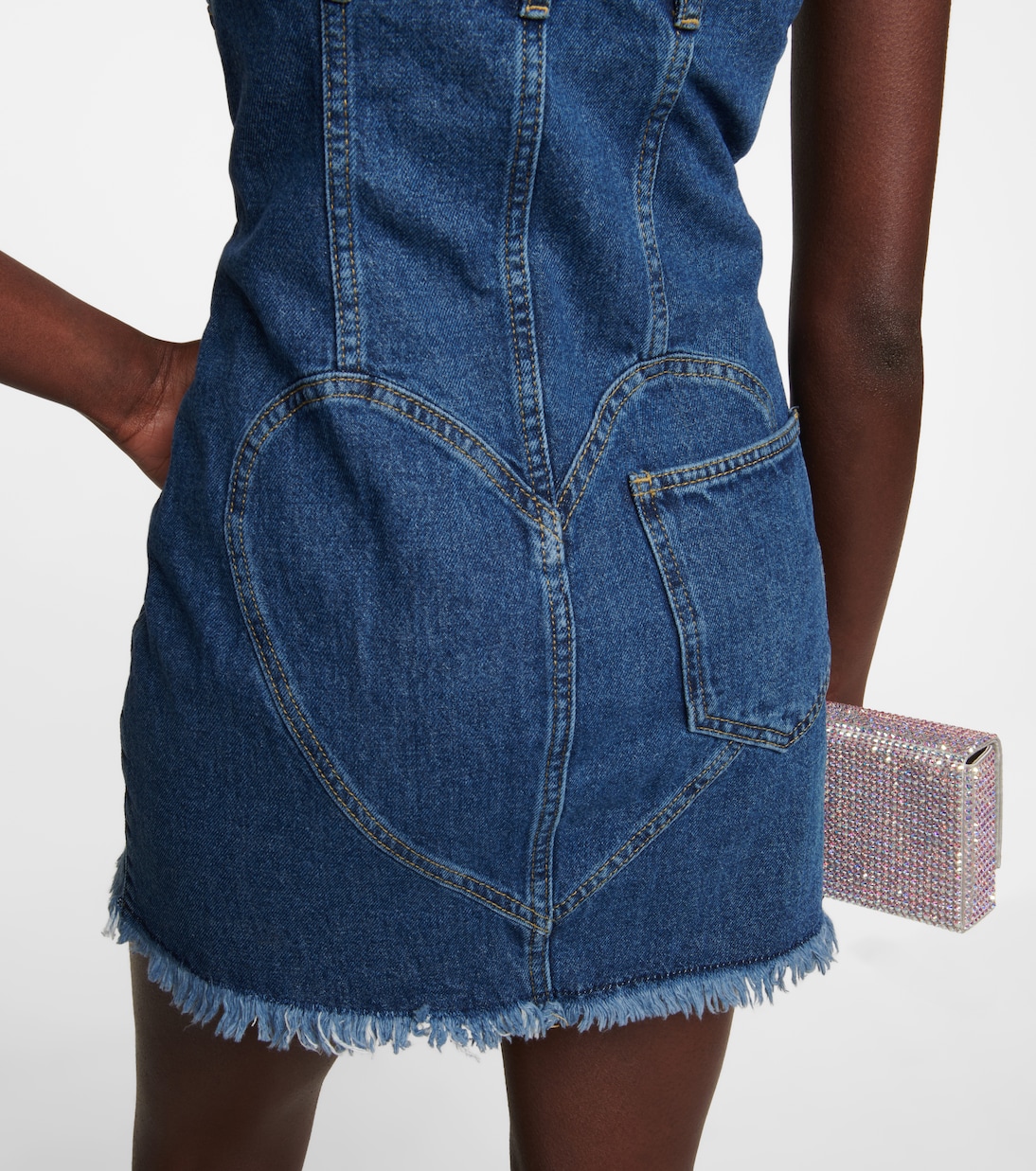 Mussel Flower denim minidress | Area