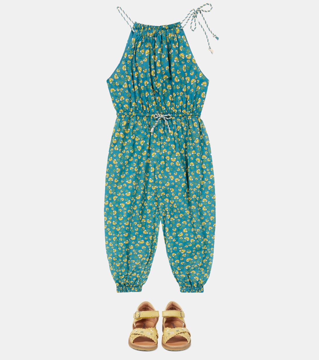 Tiggy floral cotton jumpsuit | Zimmermann Kids