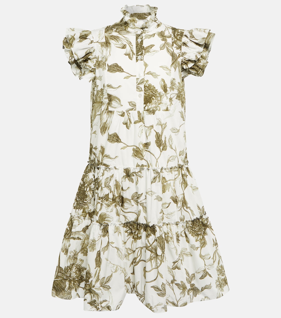 Robe Pomona imprimée en coton | Erdem