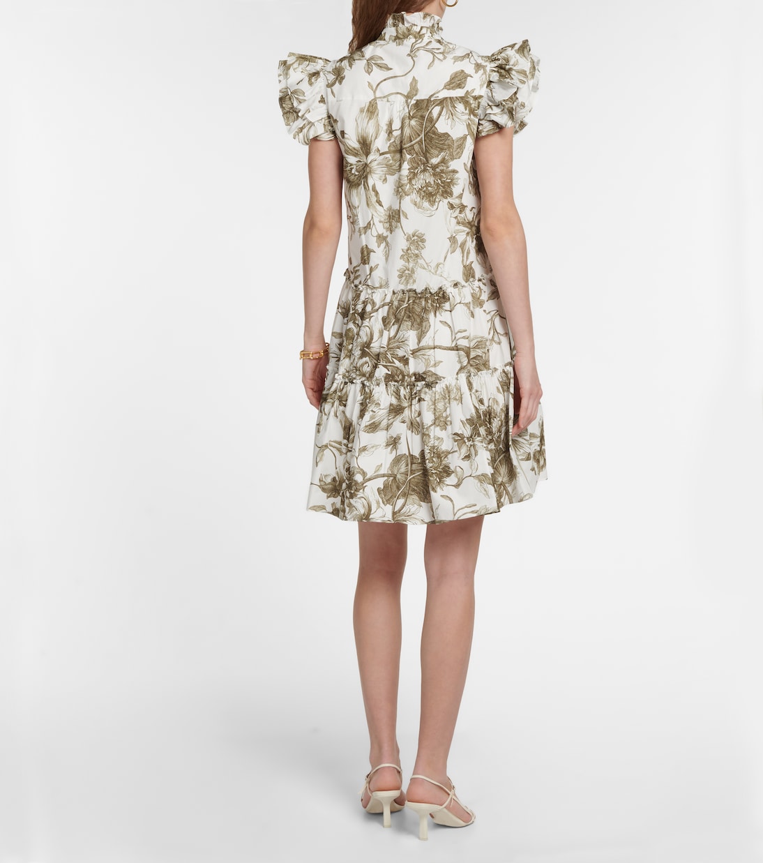 Robe Pomona imprimée en coton | Erdem