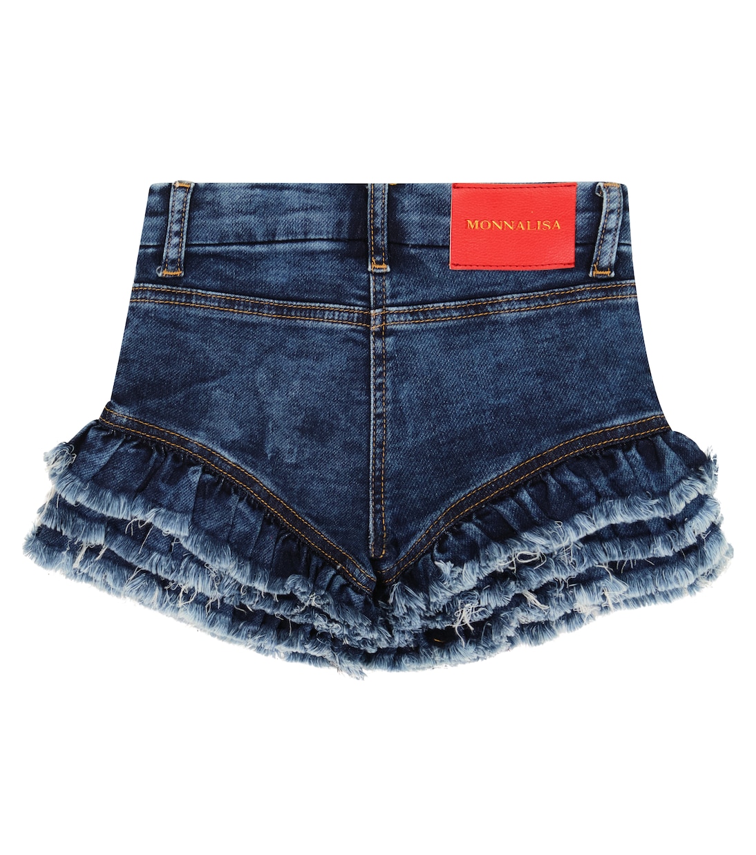 Embroidered denim shorts | Monnalisa