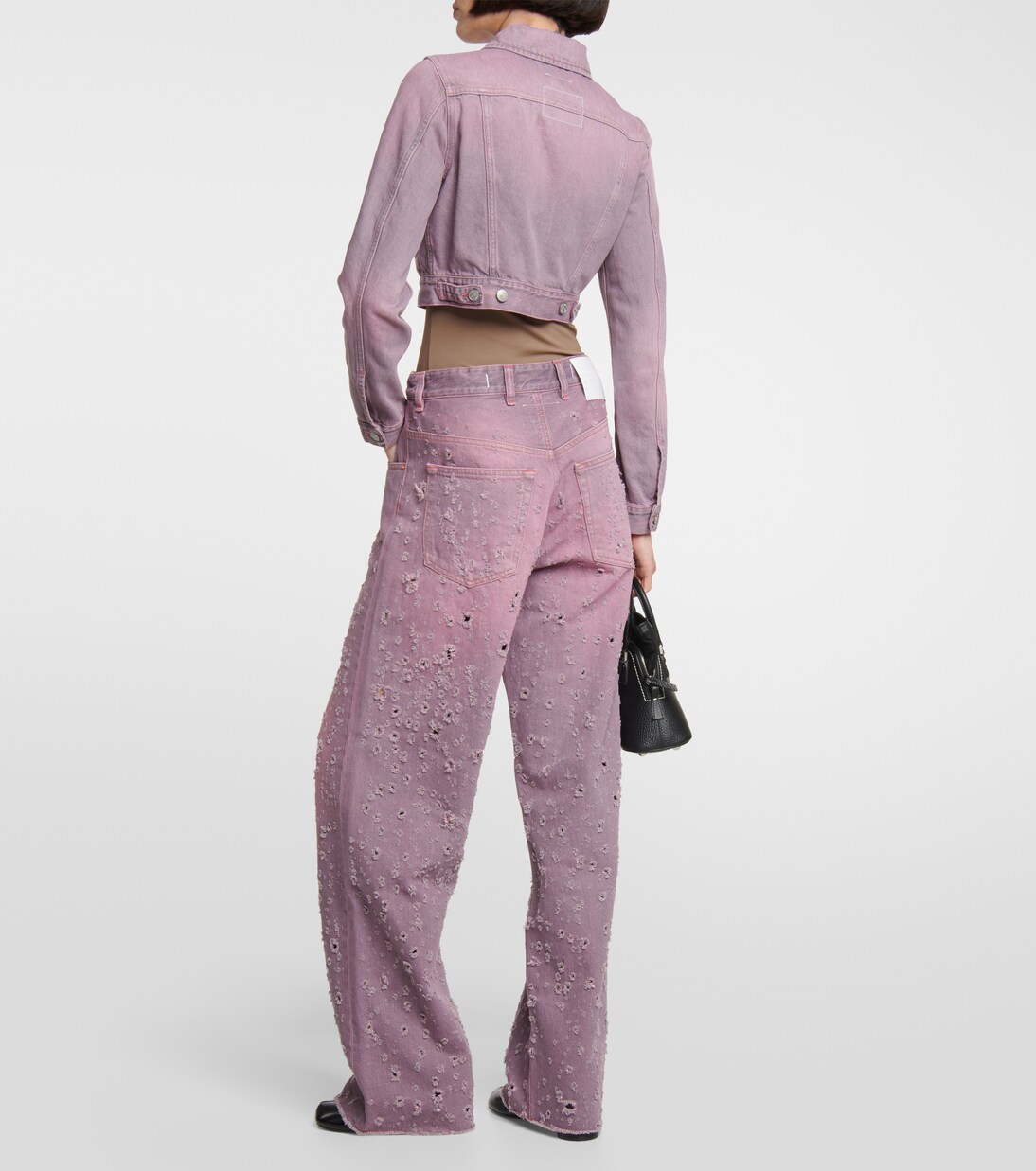 Cropped-Jeansjacke | MM6 Maison Margiela