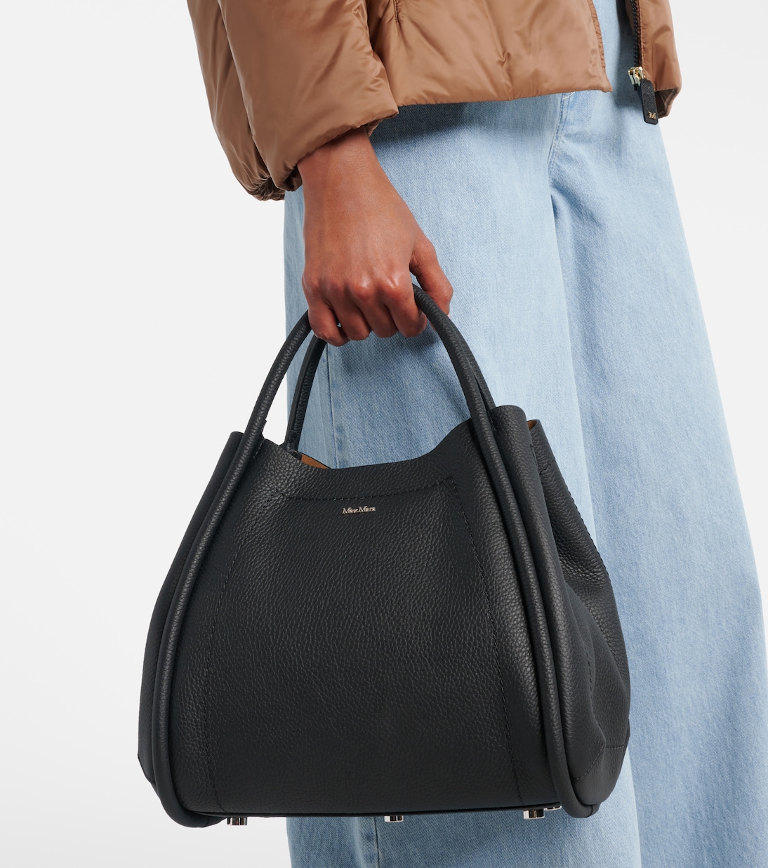 Marine leather tote bag | Max Mara