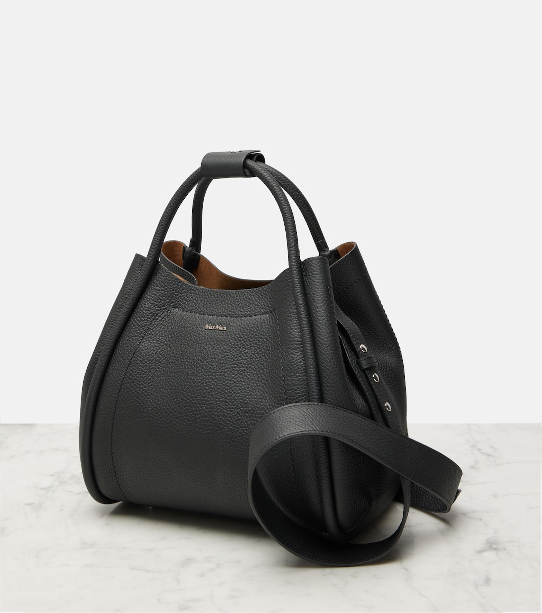 Marine leather tote bag | Max Mara