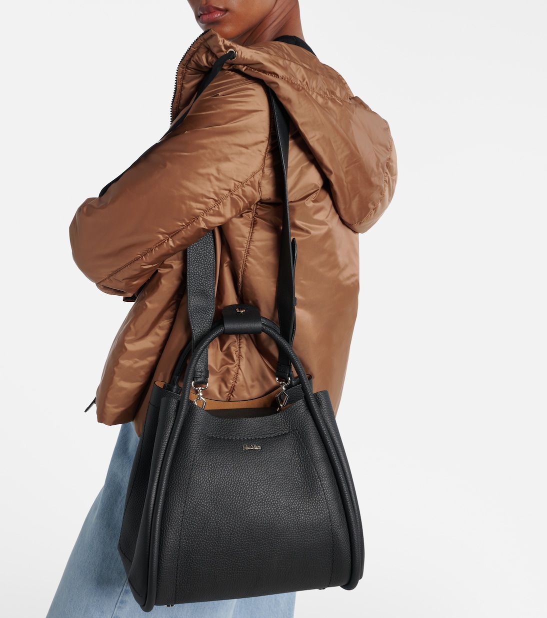 Marine leather tote bag | Max Mara