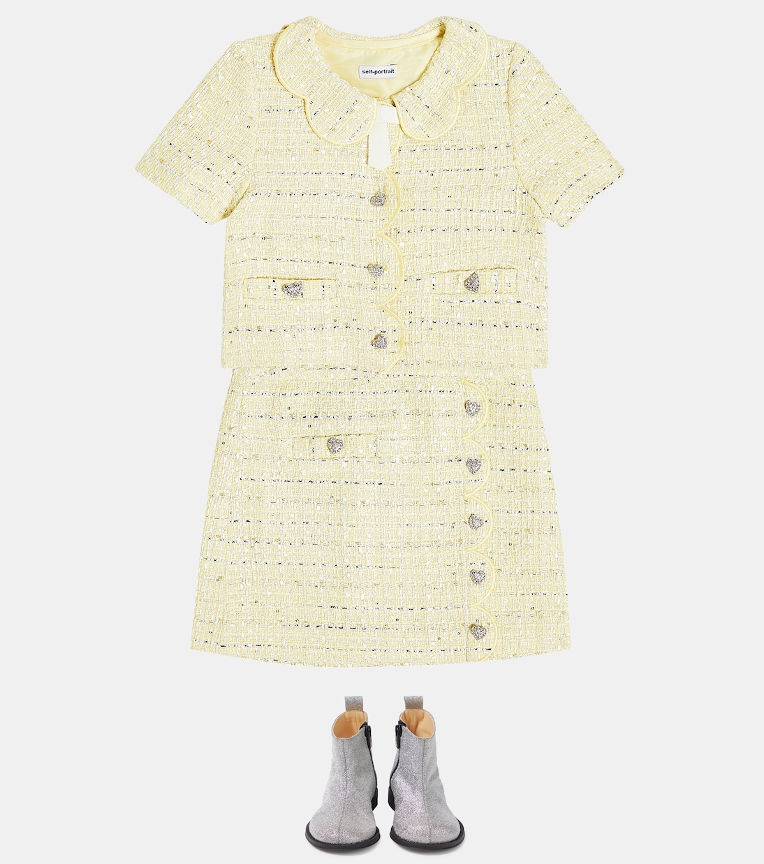 Ankle Boots Bootynou mit Glitter | Christian Louboutin Kids