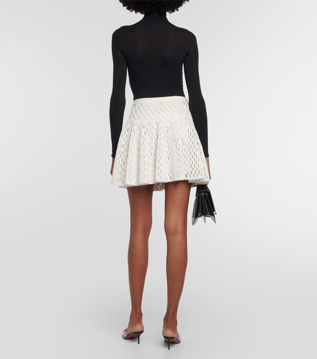 High-rise knit miniskirt | Alaïa
