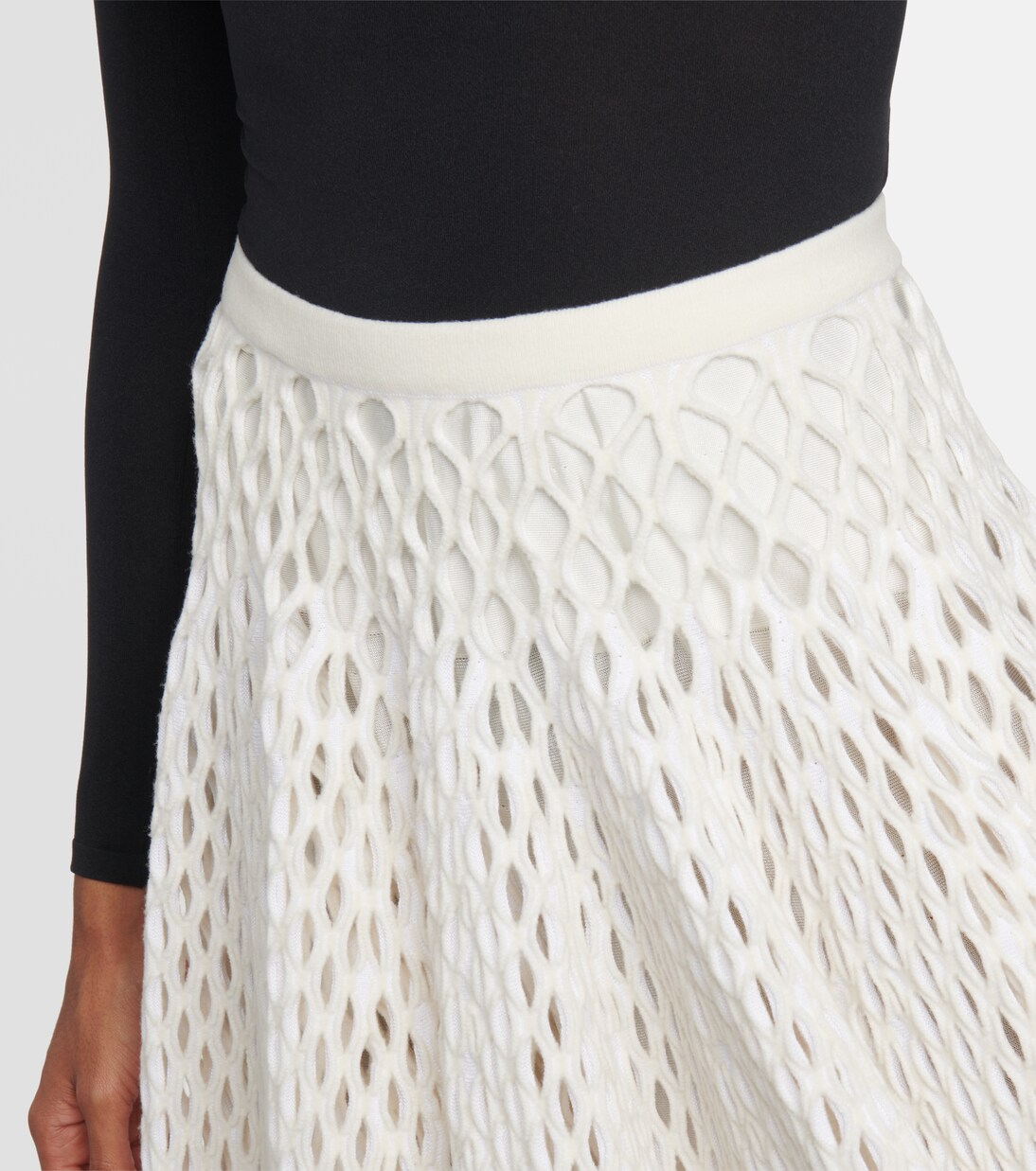 High-rise knit miniskirt | Alaïa