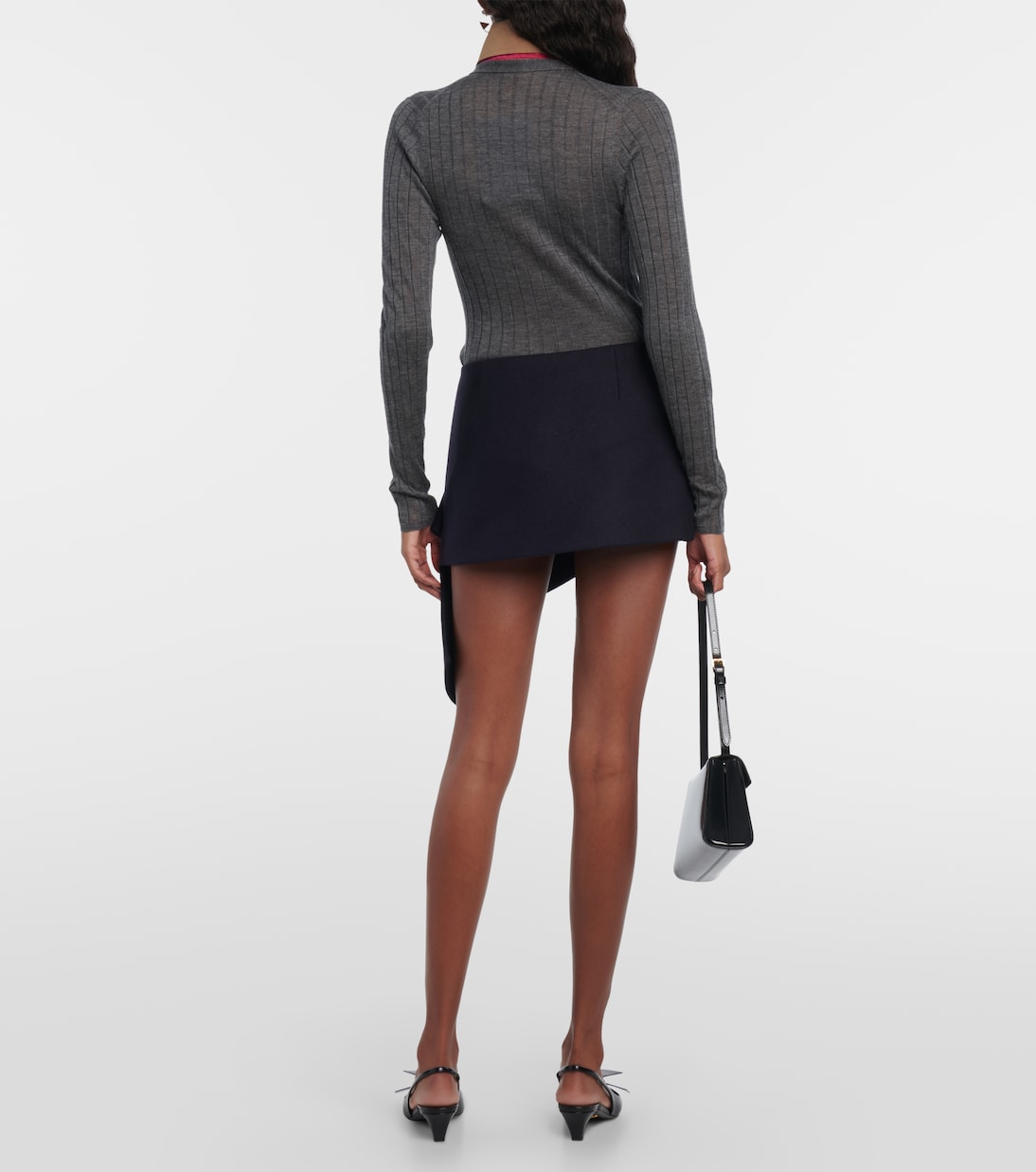 Cloth wool and cashmere miniskirt | Prada