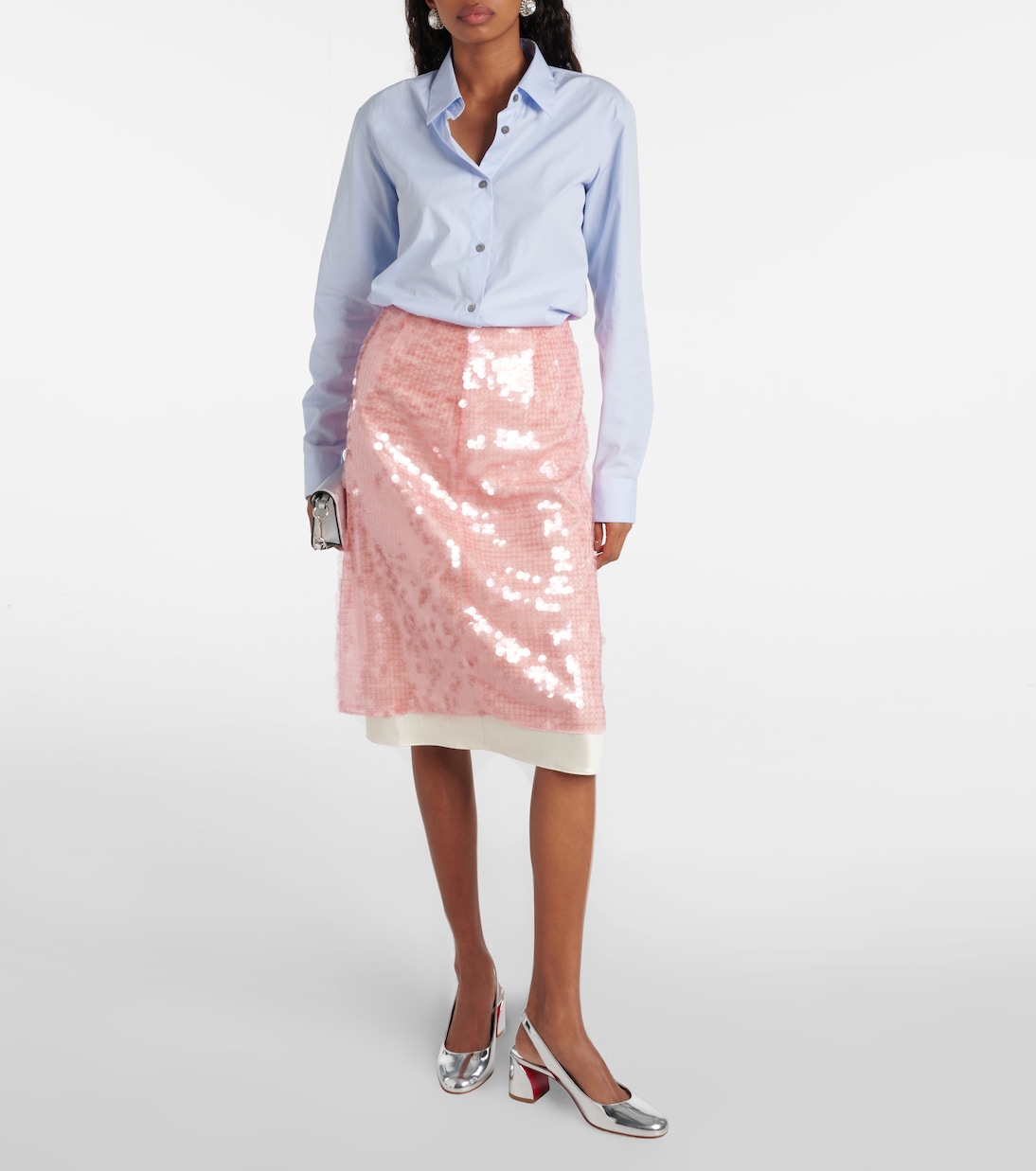 Escarpins So Jane Sling en cuir métallisé | Christian Louboutin