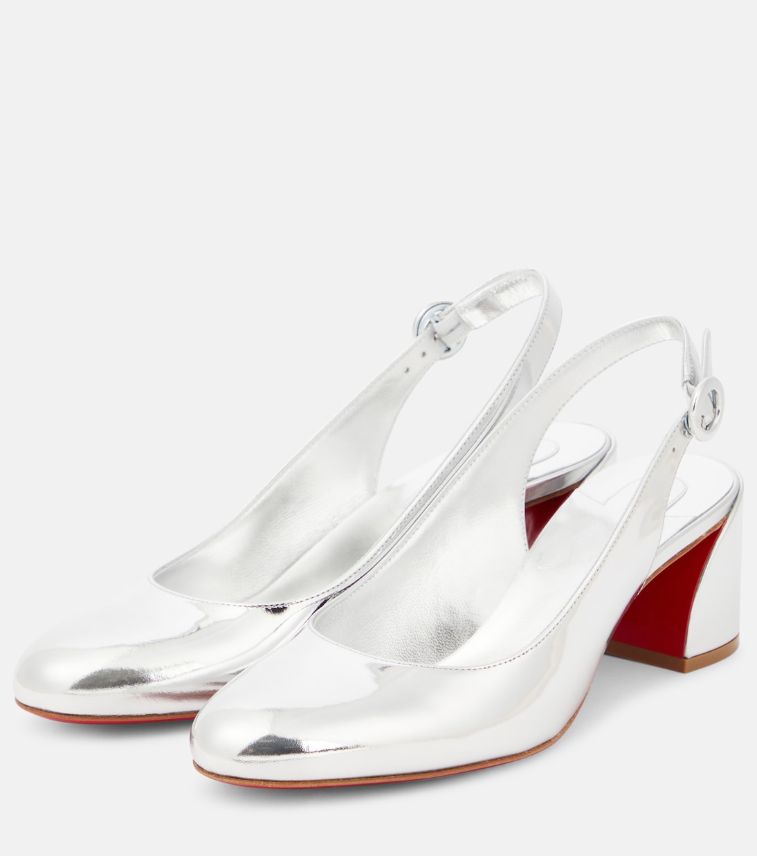 Escarpins So Jane Sling en cuir métallisé | Christian Louboutin