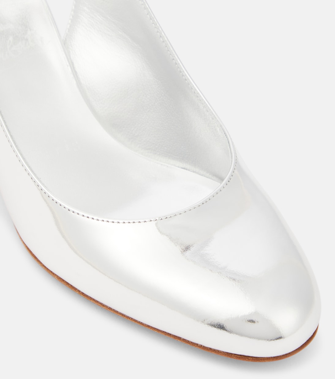 Escarpins So Jane Sling en cuir métallisé | Christian Louboutin