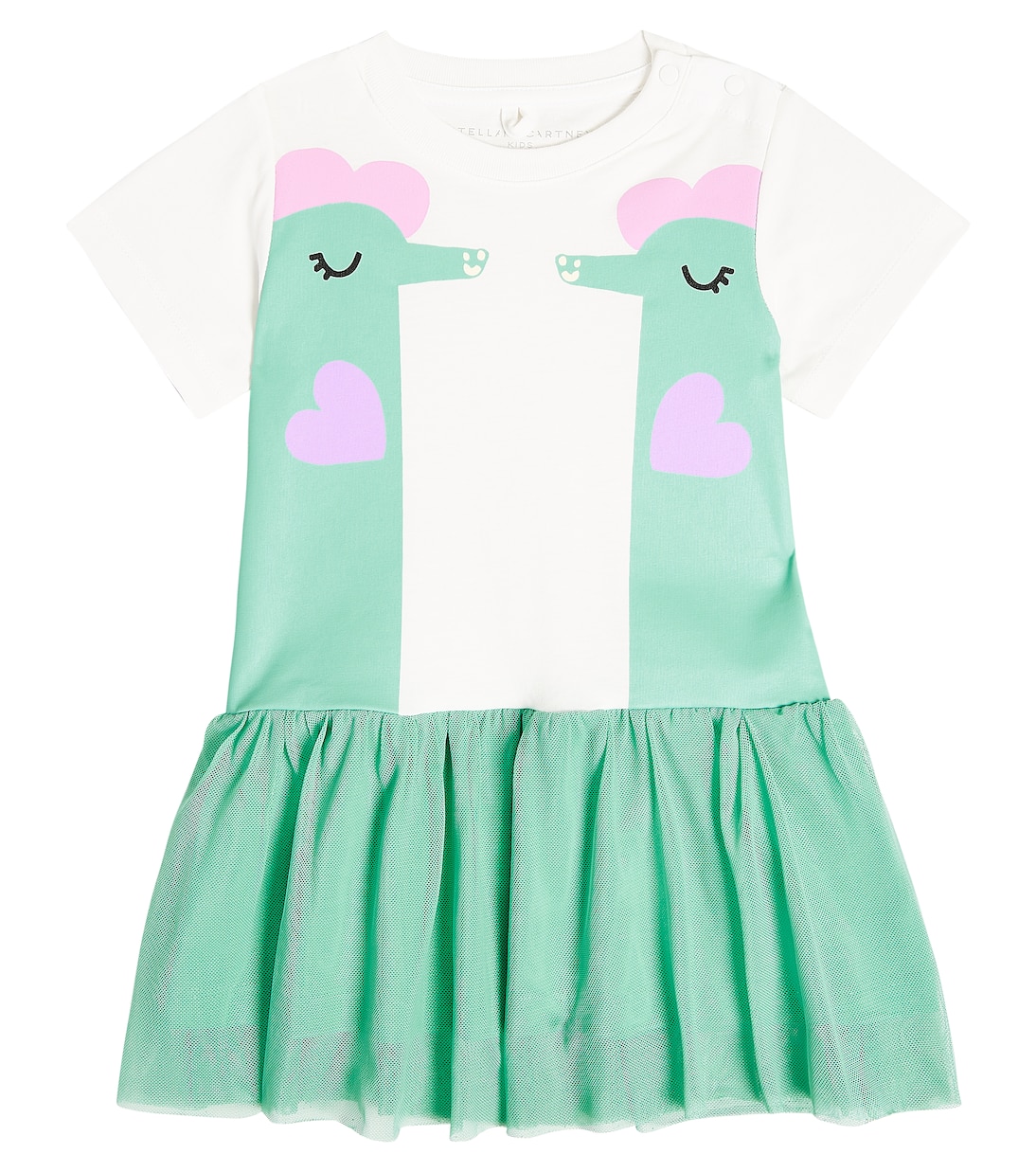 Vestido de algodón estampado | Stella McCartney Kids