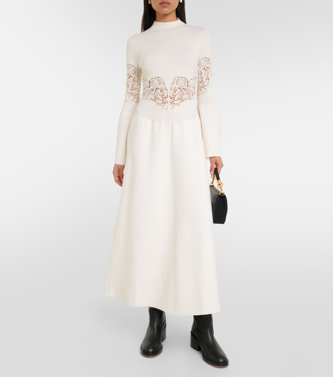 Maxikleid aus einem Wollgemisch | Chloé