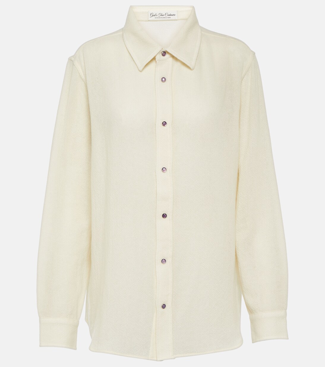 Hemd Gauze aus Kaschmir mit Amethyst | God's True Cashmere