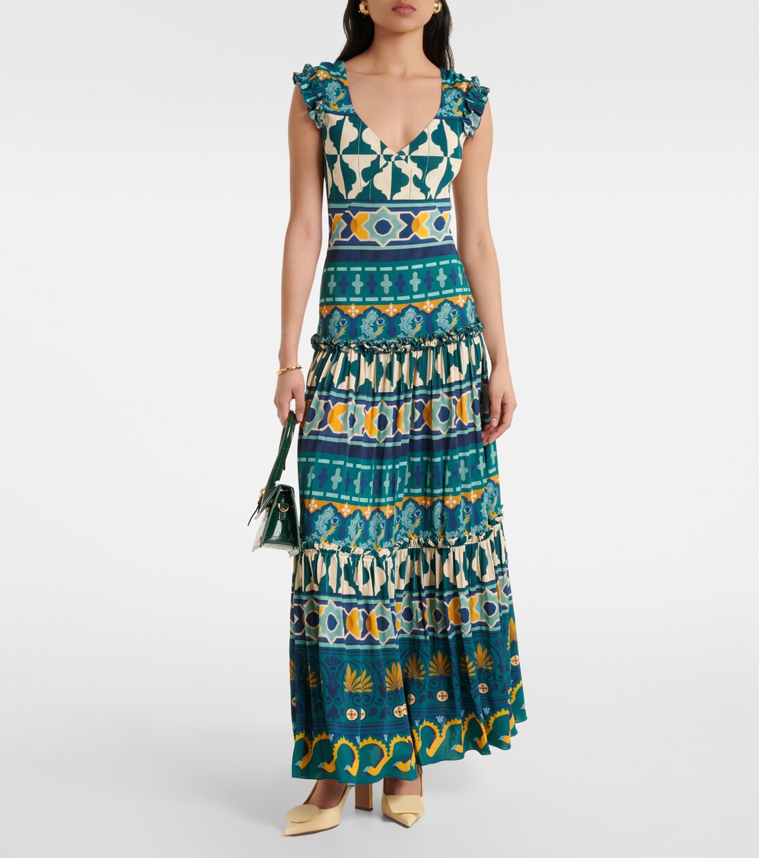 Robe longue Pimento en coton mélangé | La DoubleJ