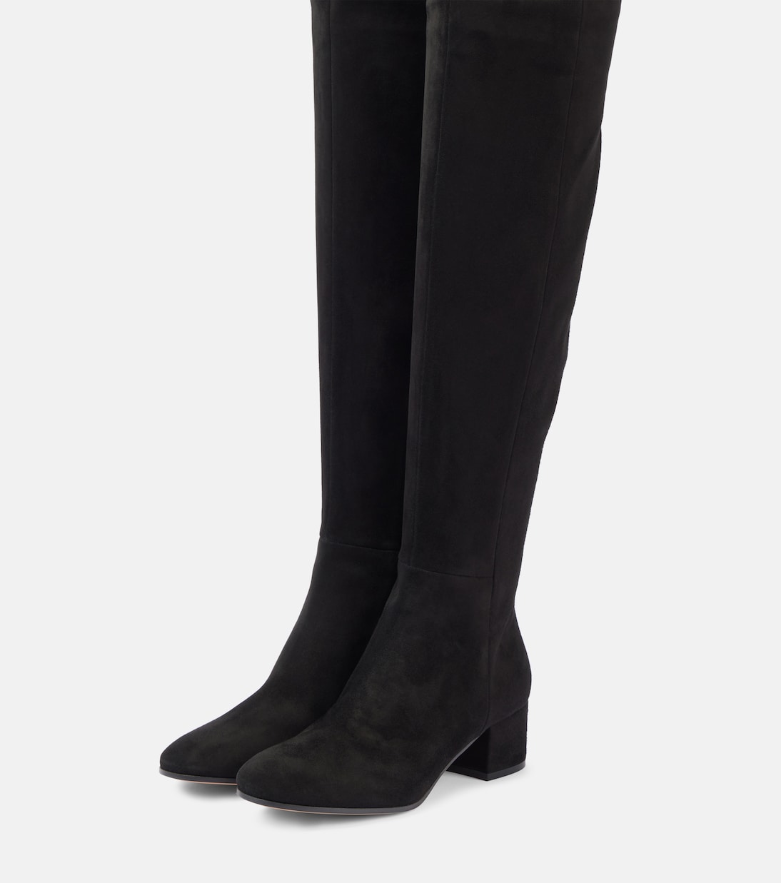 Suede knee-high boots | Gianvito Rossi