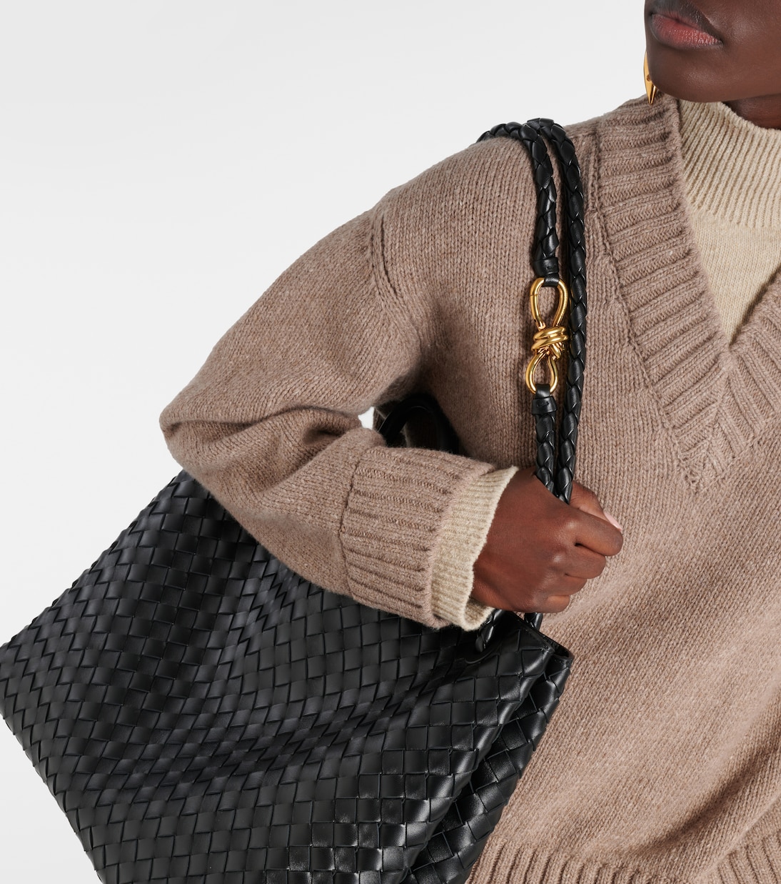 Andiamo Large leather tote bag | Bottega Veneta