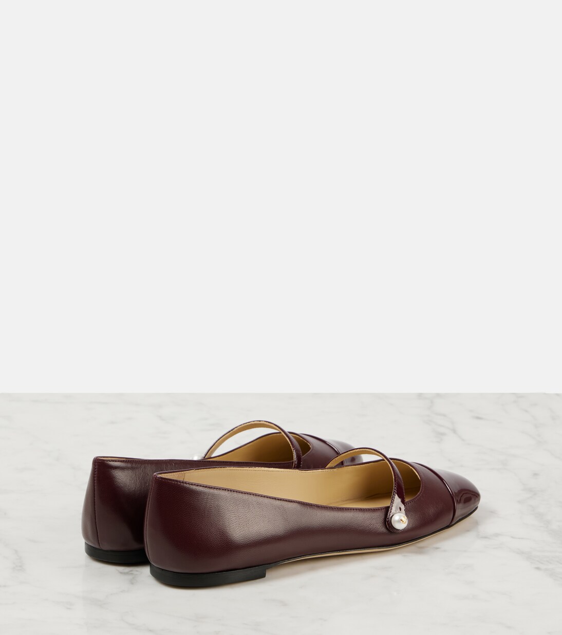 Elisa leather Mary Jane flats | Jimmy Choo