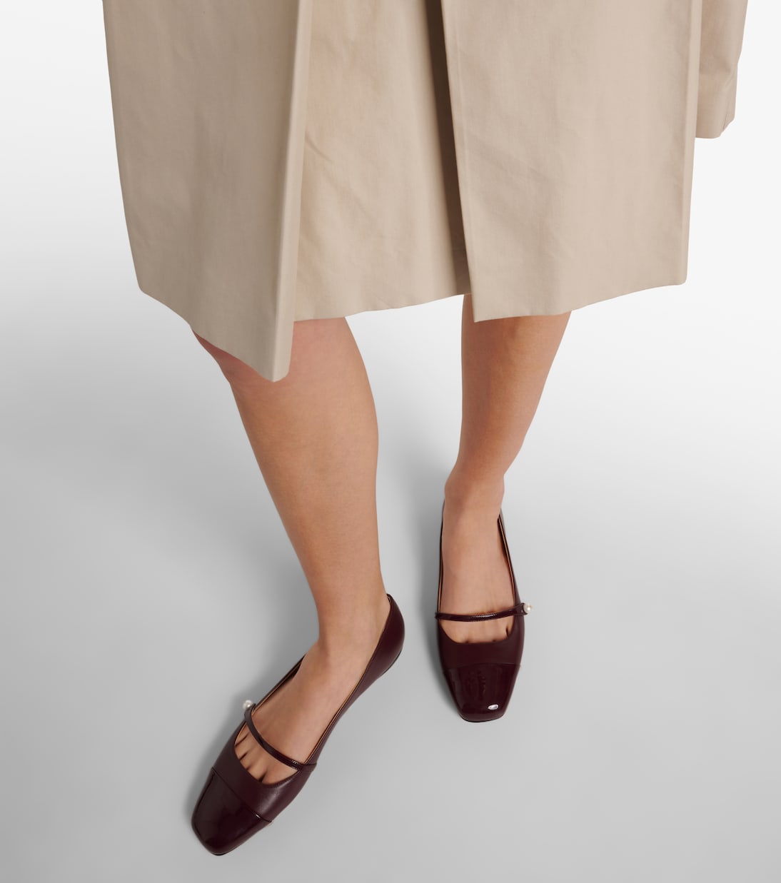 Elisa leather Mary Jane flats | Jimmy Choo