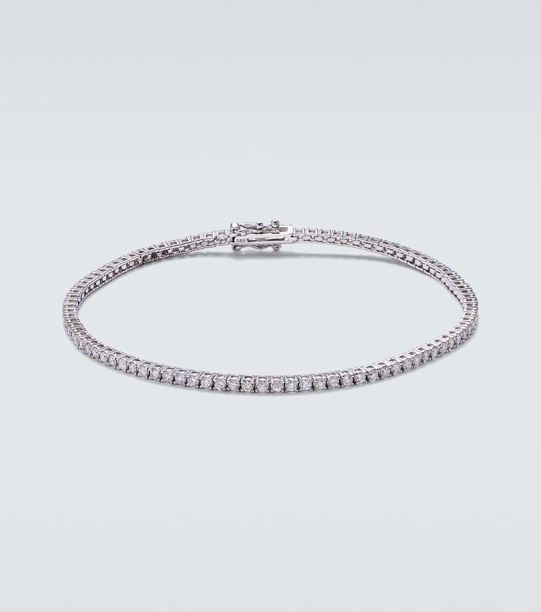 Bracciale in oro bianco 14kt con diamanti | Mateo