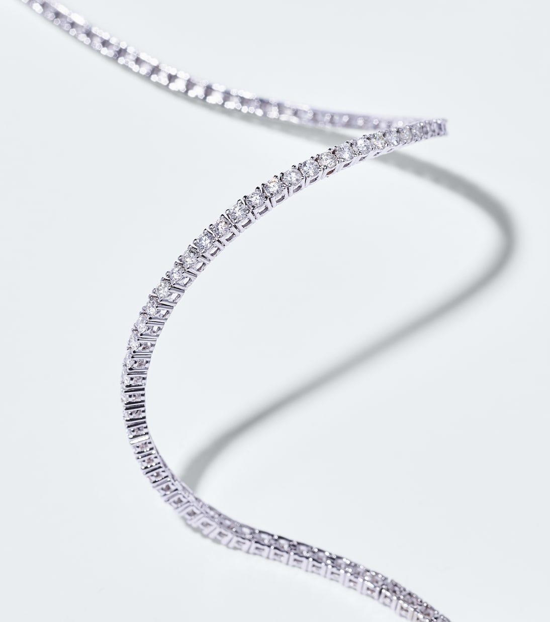 Bracciale in oro bianco 14kt con diamanti | Mateo