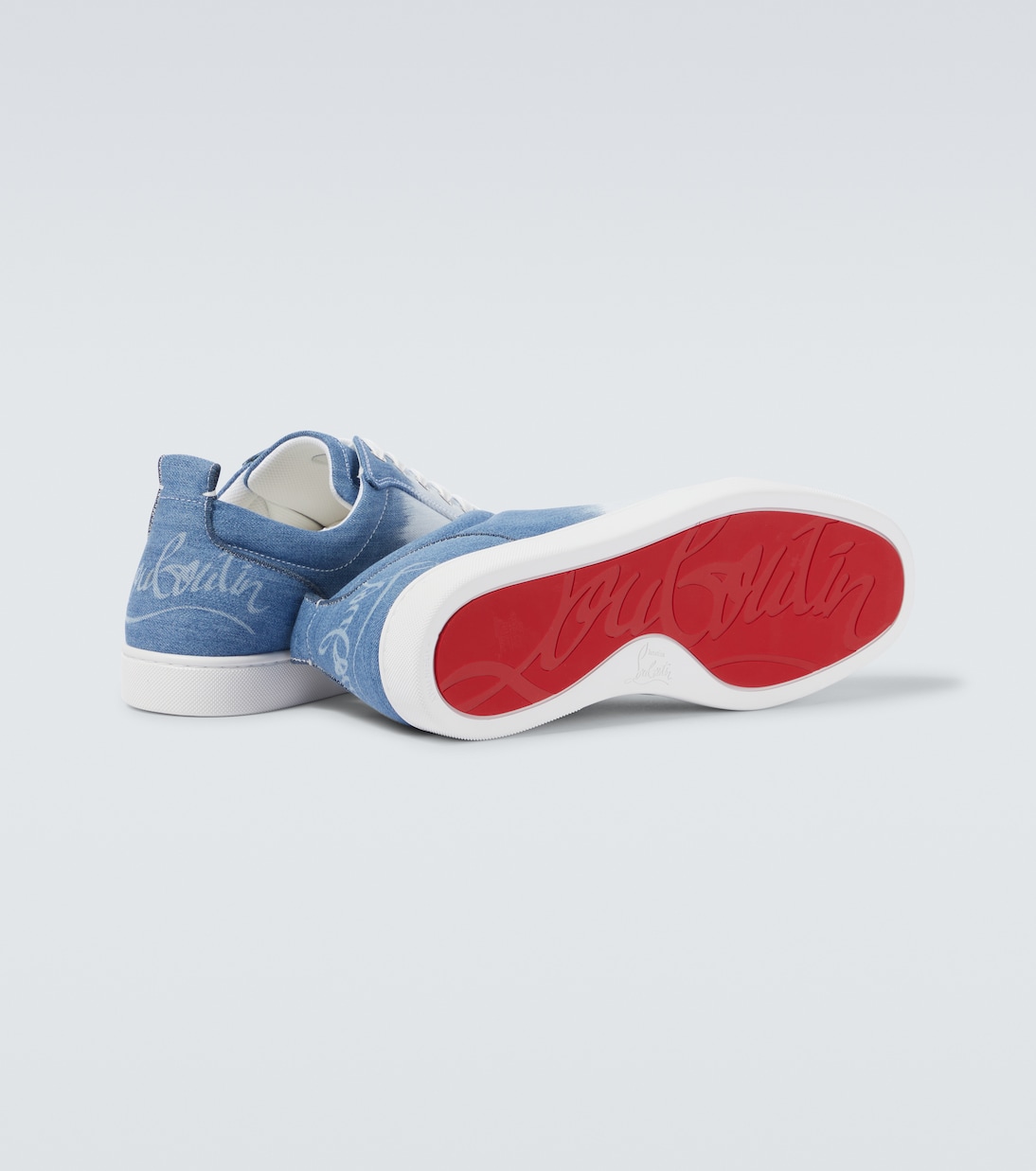 Sneakers Fun Louis Junior aus Denim | Christian Louboutin