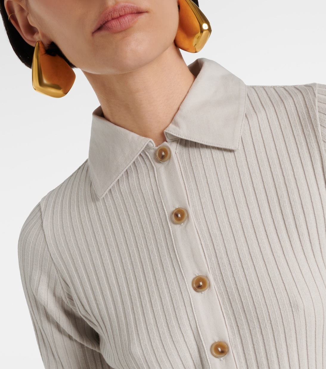 Polokleid aus Rippstrick | Vince