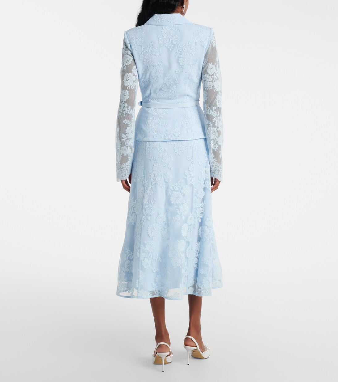 Lace midi dress | Self-Portrait