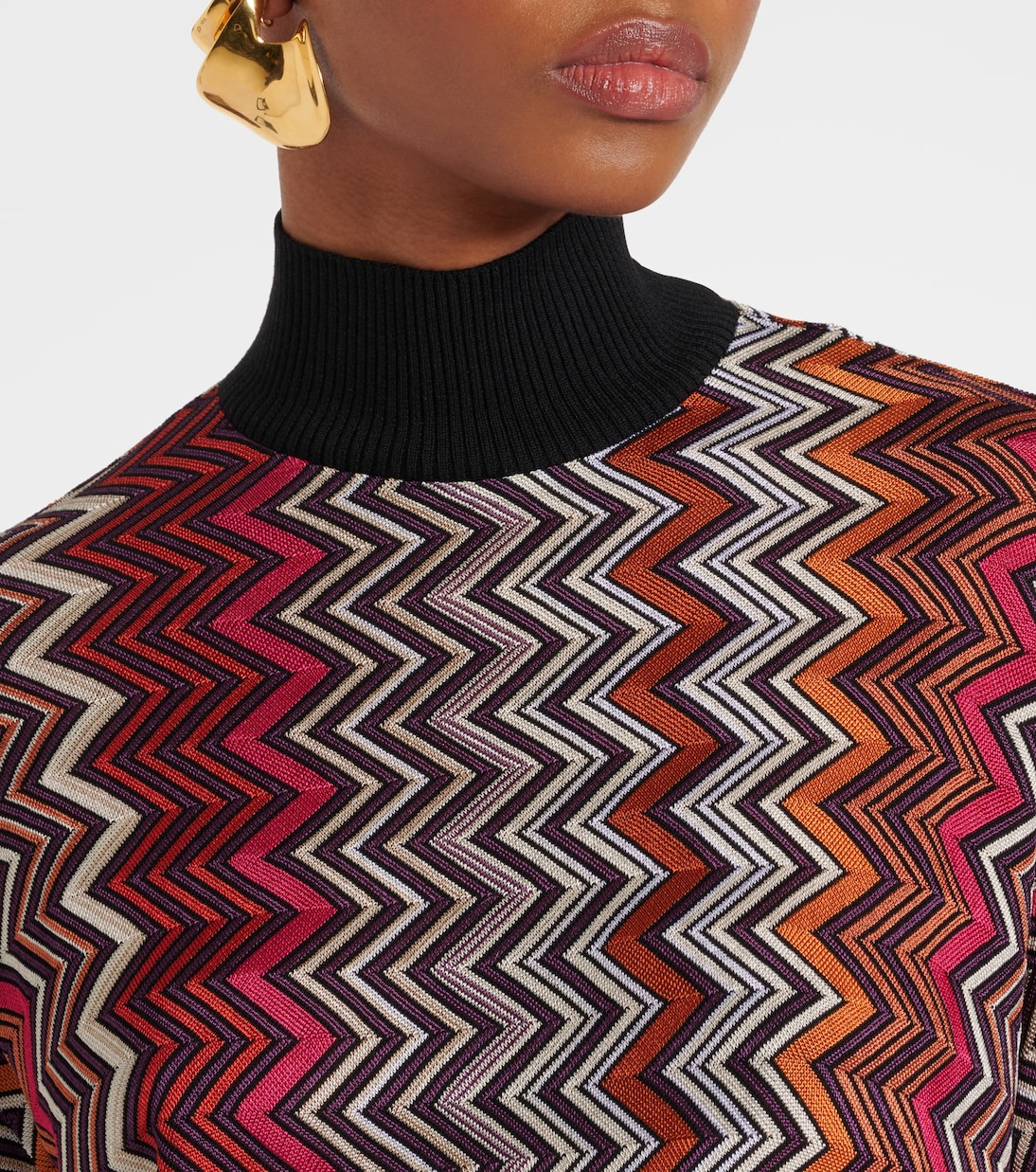 Rollkragenpullover aus Häkelstrick | Missoni