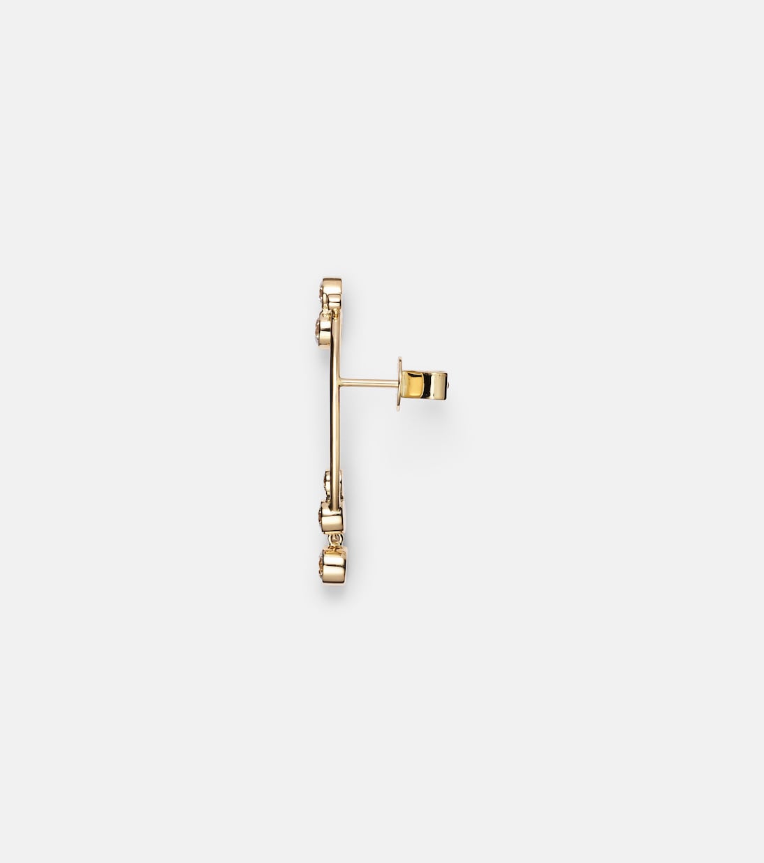 Grand Stella 14kt gold single earring with diamonds | Sophie Bille Brahe