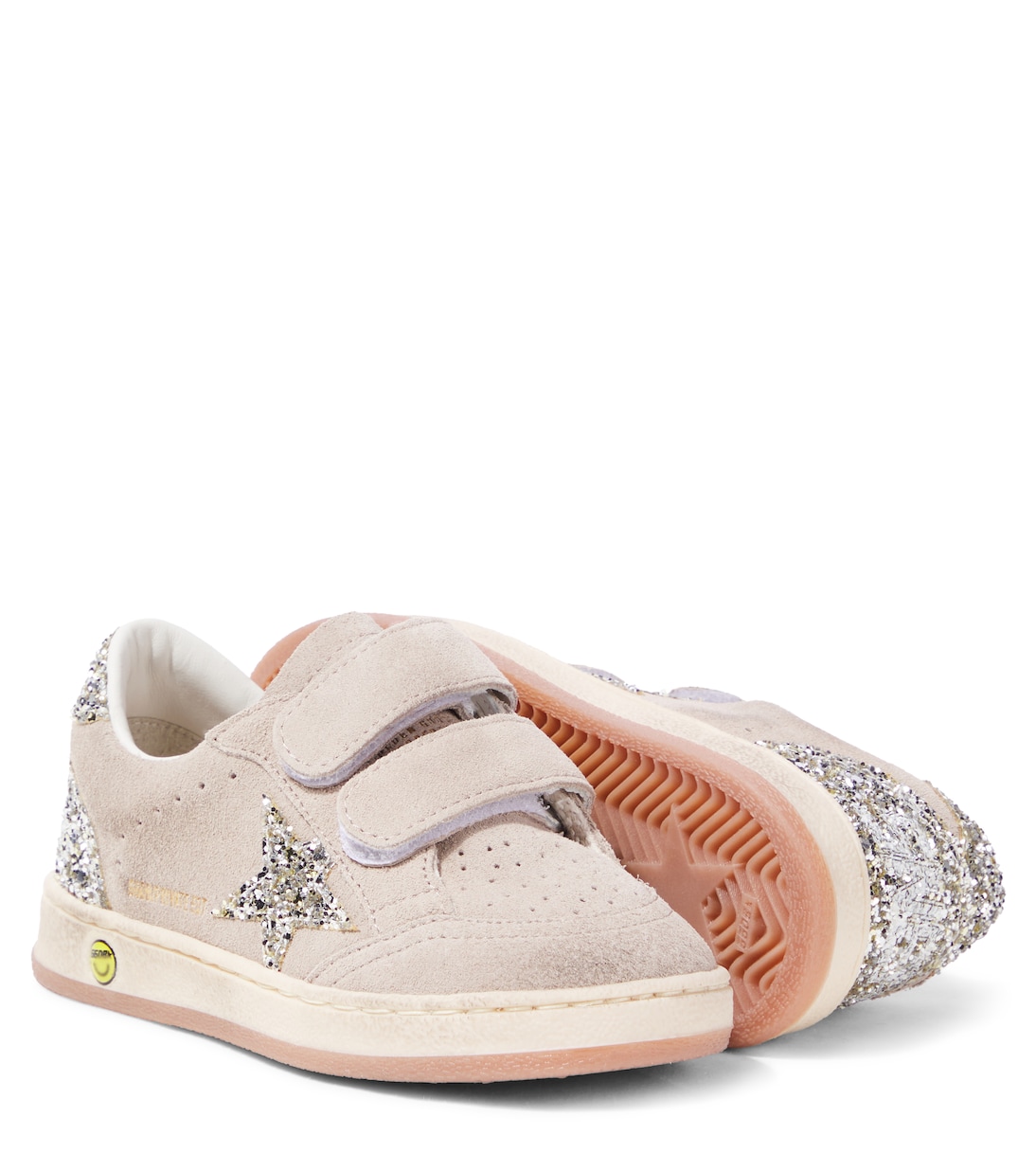 Ball Star glitter suede sneakers | Golden Goose Kids