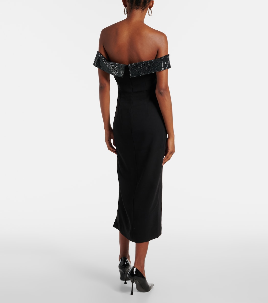 Robe midi à ornements | Self-Portrait