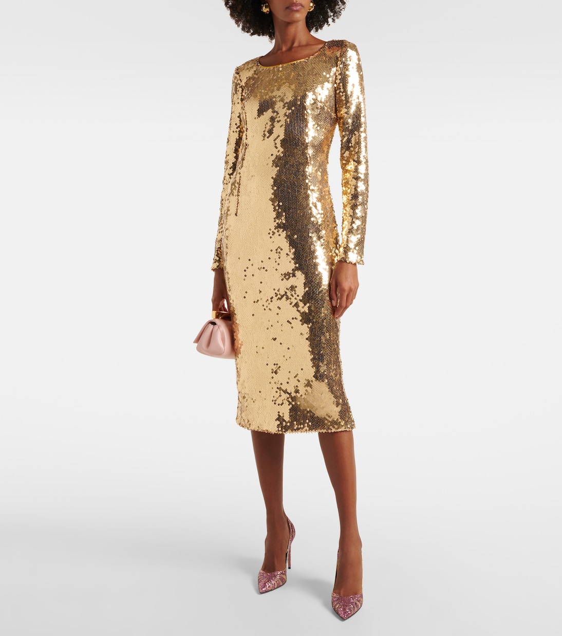 The Spy 105 glitter mesh pumps | Aquazzura