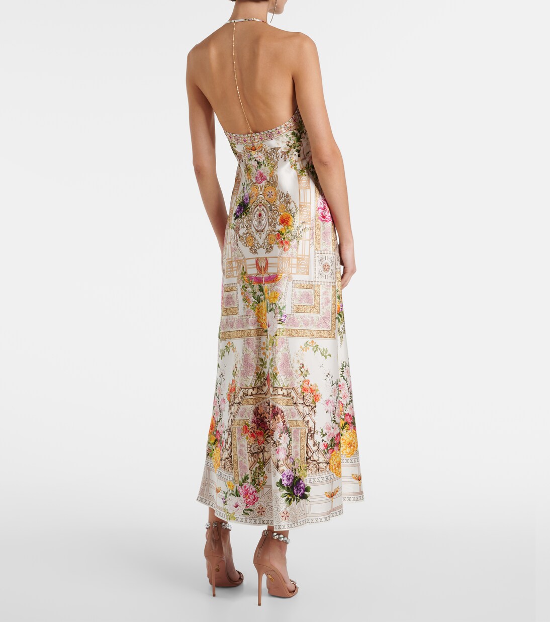 Robe longue en soie | Camilla