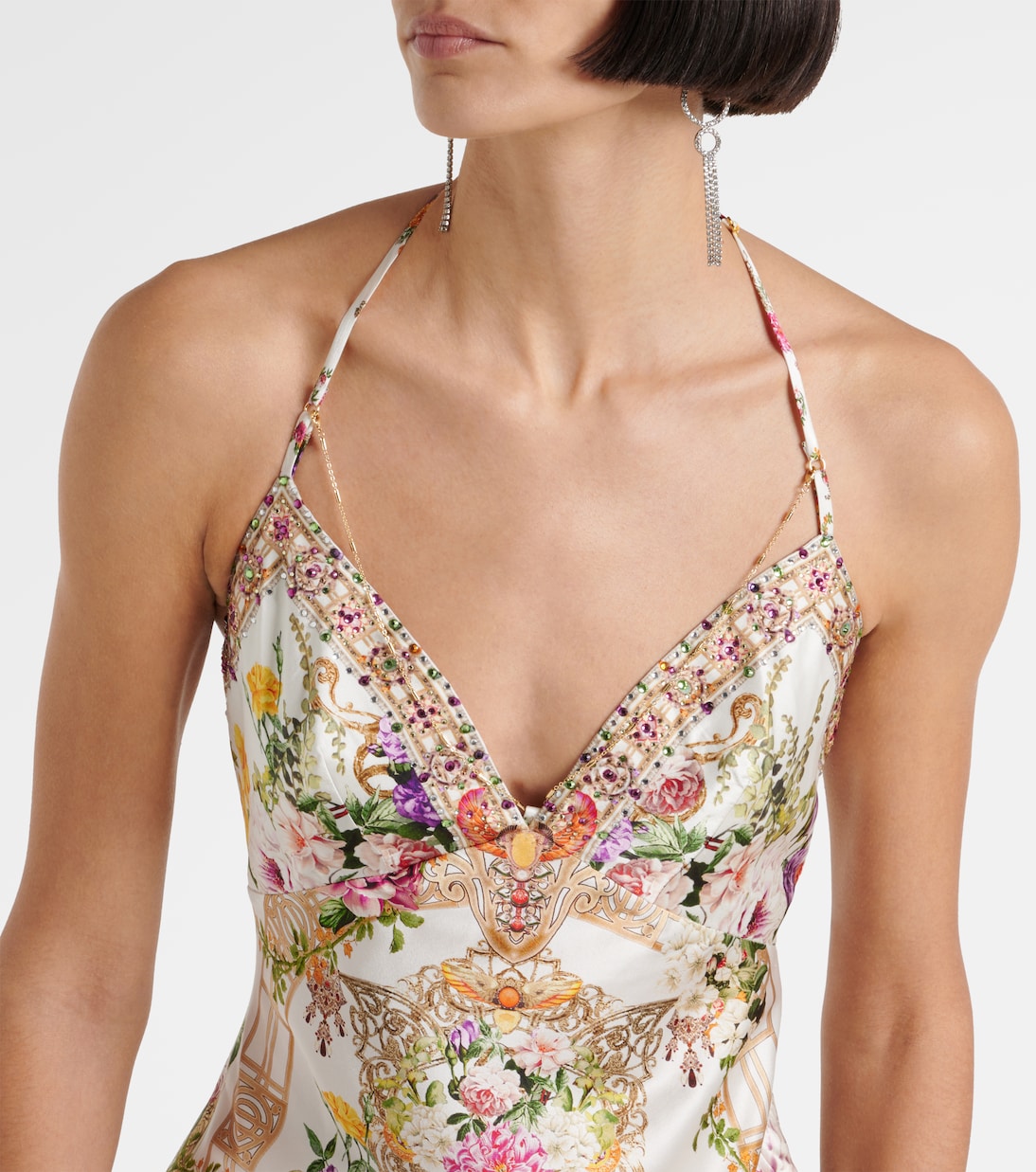 Robe longue en soie | Camilla