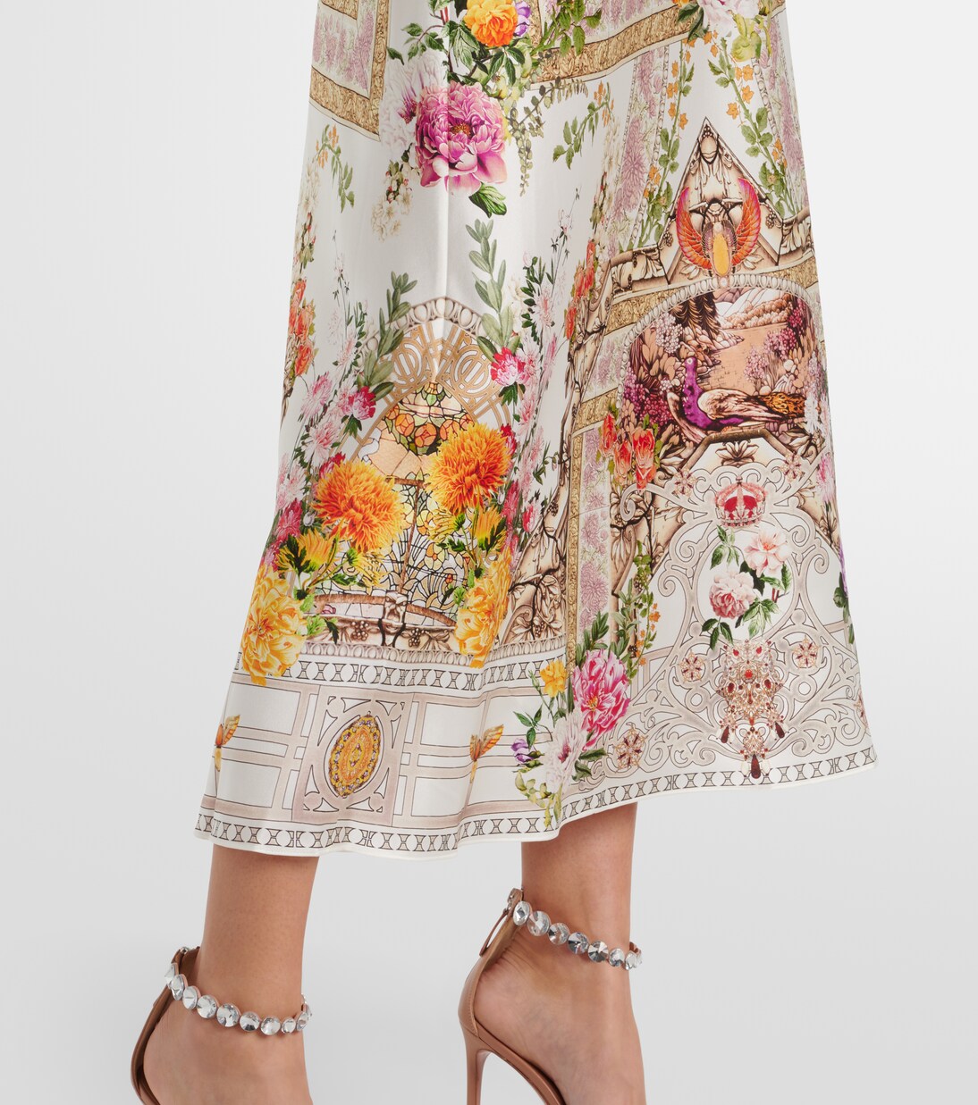 Robe longue en soie | Camilla