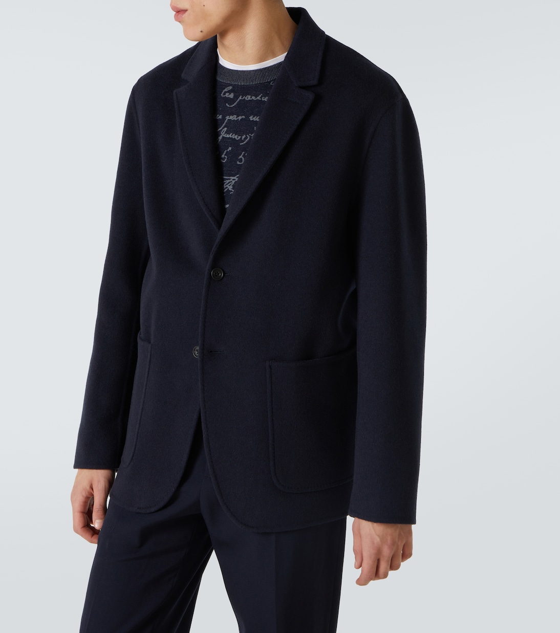Wendbarer Blazer Scritto aus Wolle und Kaschmir | Berluti