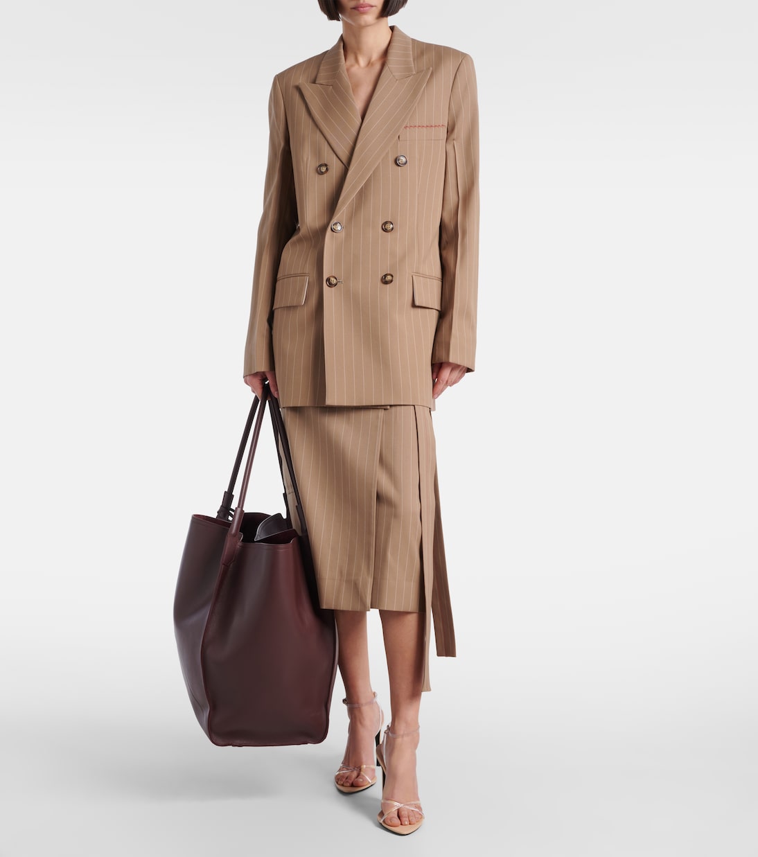 Midirock aus Wolle | Victoria Beckham