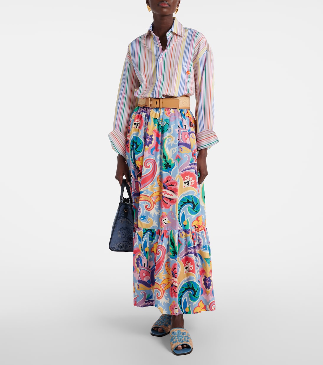 Pantoletten mit Leder | Etro