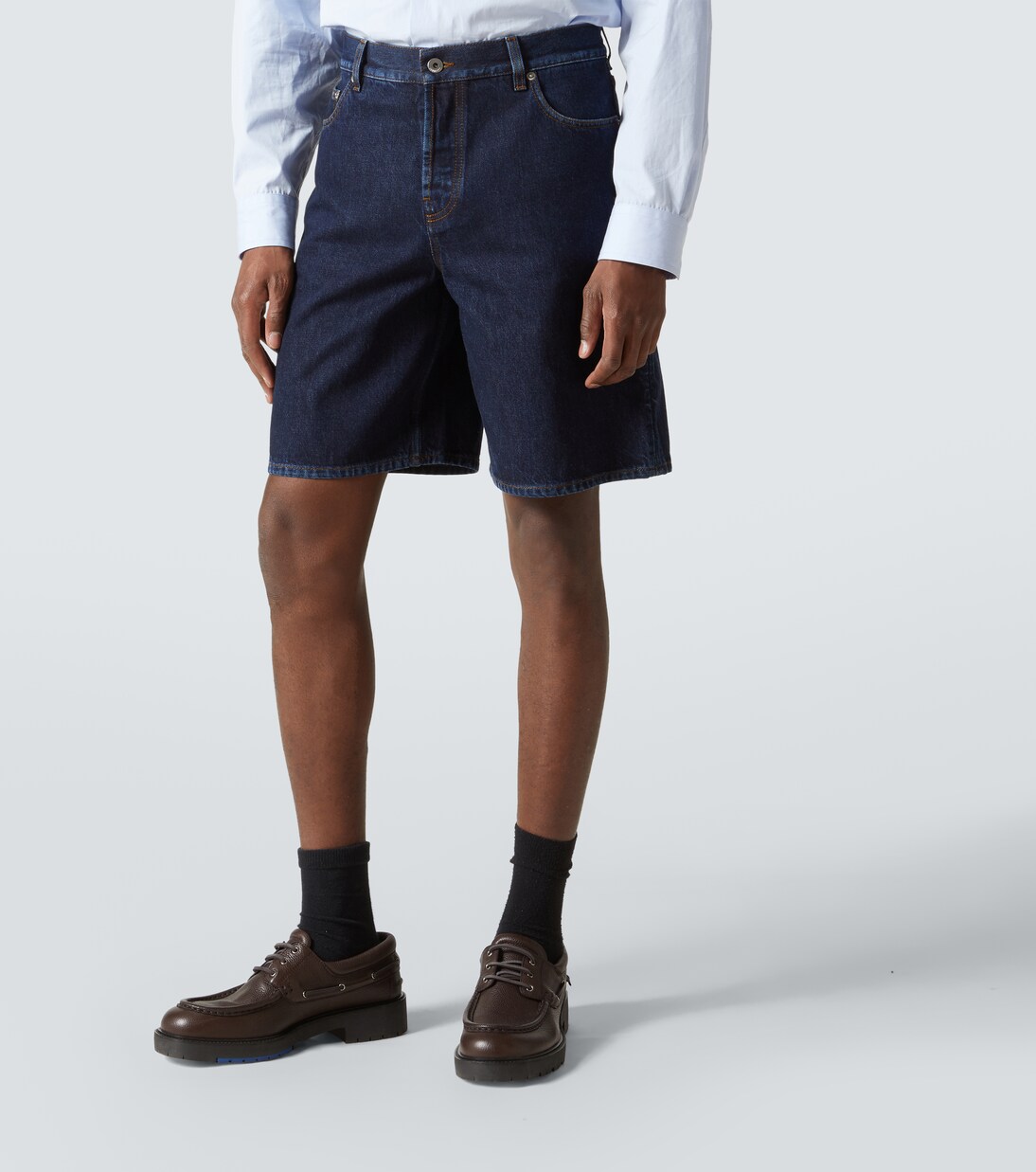 Mid-rise denim shorts | Burberry